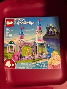 LEGO Disney Aurora Castle Playset - Pink, Blue & Purple